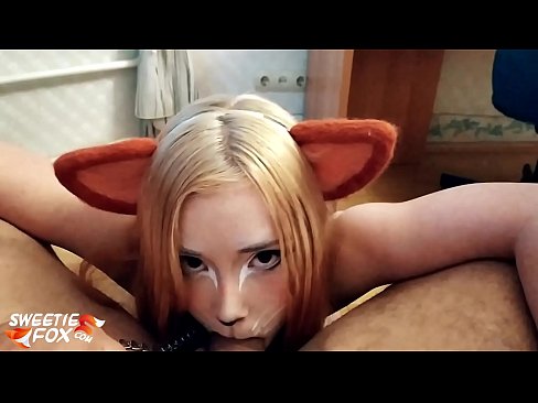 ❤️ Kitsune engole a piça e o esperma na boca ❤️❌ Sexo superior em nós ☑